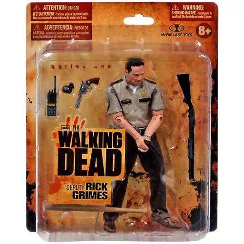 McFarlane Toys The Walking Dead AMC TV Series 1 Deputy Rick Grimes Action Figure [Short Card Version, Damaged Package]