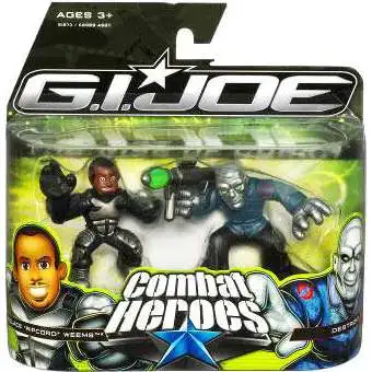 GI Joe The Rise of Cobra Combat Heroes Wallace "Ripcord" Weems & Destro Mini Figure 2-Pack