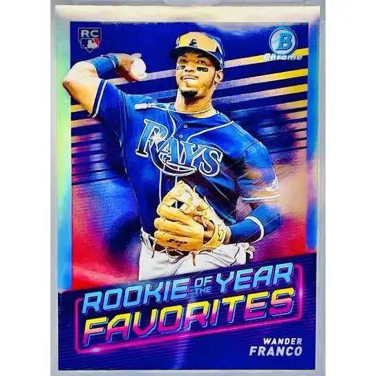 MLB Topps 2022 Bowman Chrome Baseball Rookie Wander Franco ROYF-1 [Rookie Of The Year Favorites]