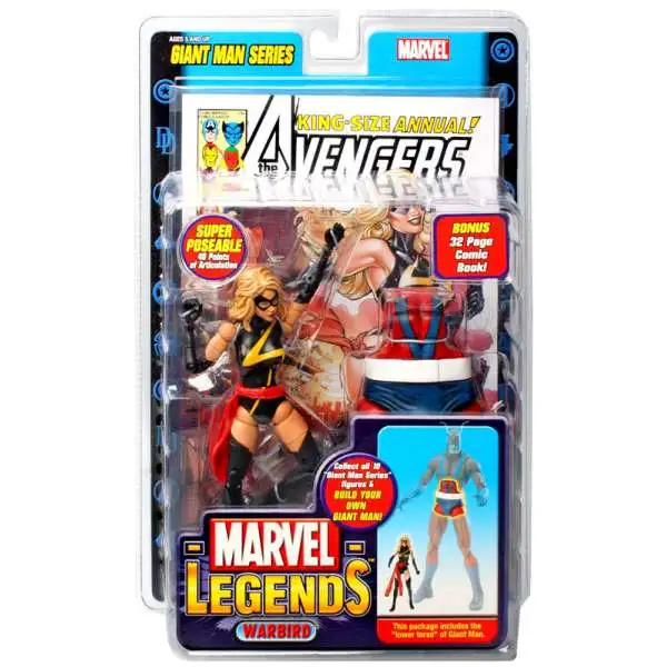 Marvel Legends Giant Man Build A Figure Warbird Exclusive Action Figure [Ms. Marvel]