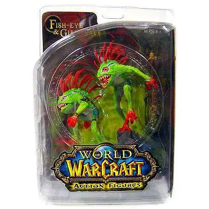 World of Warcraft Series 4 Fish-Eye & Gibbergil Murloc Action Figure 2-Pack [Both Green]