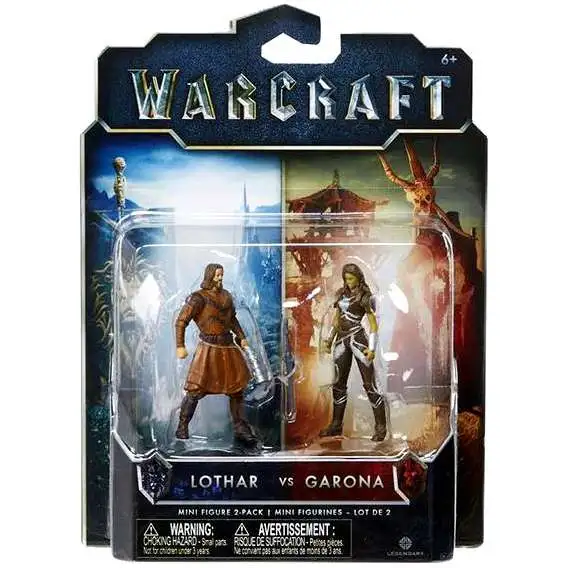 World of Warcraft Lothar vs. Garona 2.5-Inch Mini Figure 2-Pack