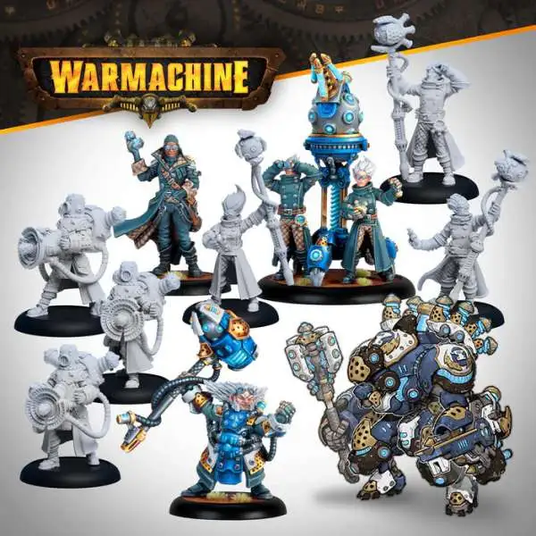 Warmachine Cygnar Storm Forge Miniature [Command Cadre]