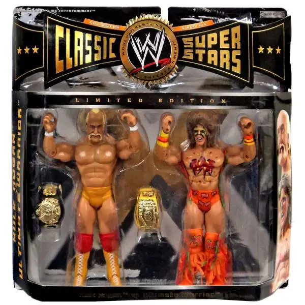 WWE Wrestling Classic Superstars Hulk Hogan & Ultimate Warrior Exclusive Action Figure 2-Pack