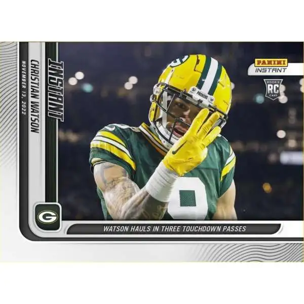 NFL 2022 Instant Football /331 Christian Watson #109 [Hauls in Three Touchdown Passes]