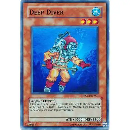 YuGiOh Trading Card Game World Championship 2008 Super Rare Deep Diver WC08-EN001
