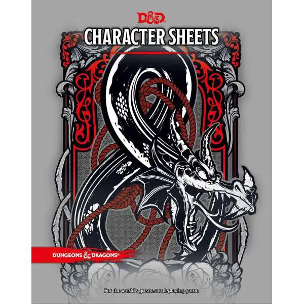 Dungeons & Dragons 5th Edition Character Sheets Roleplaying Accessory