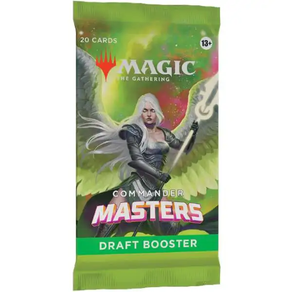 MtG Commander Masters DRAFT Booster Pack [20 Cards]