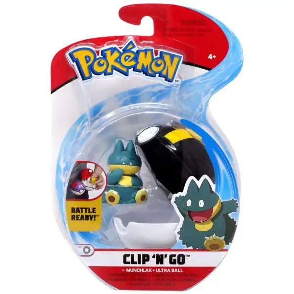 Pokemon Clip 'N' Go Munchlax & Ultra Ball Figure Set