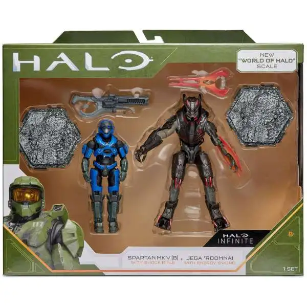 Halo Infinite Spartan MK V [B] & Jega 'Rdomnai Action Figure 2-Pack