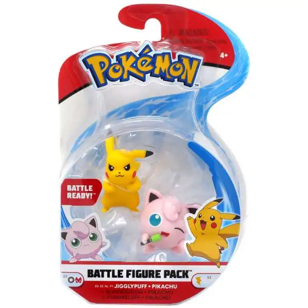 Pokemon Series 3 Battle Figure Jigglypuff & Pikachu 2-Inch Mini Figure 2-Pack