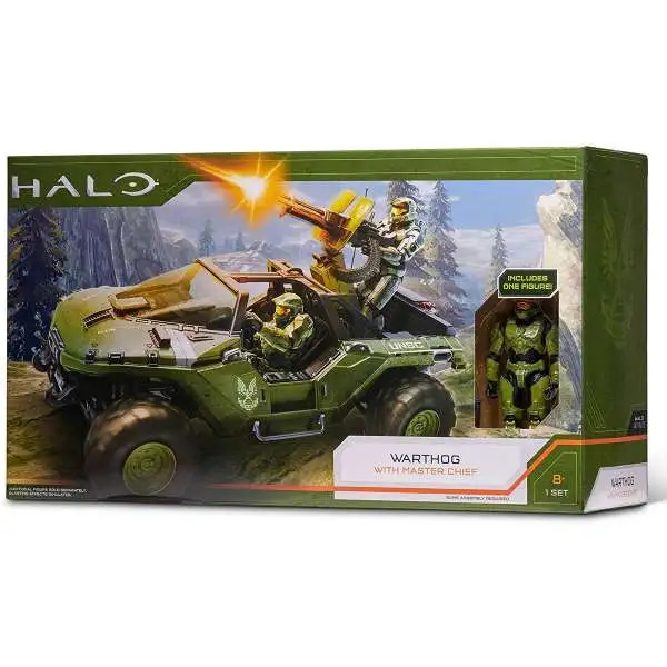 Halo Warthog with Master Chief Vehicle & Action Figure