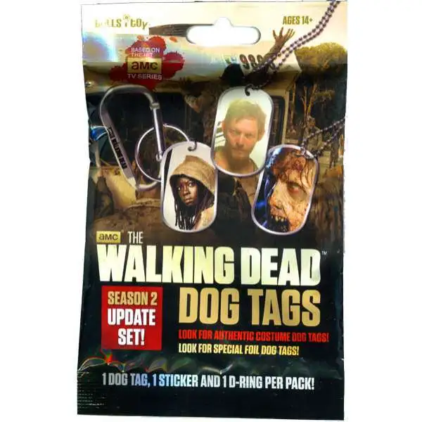 AMC TV The Walking Dead Season 2 Dog Tag Pack