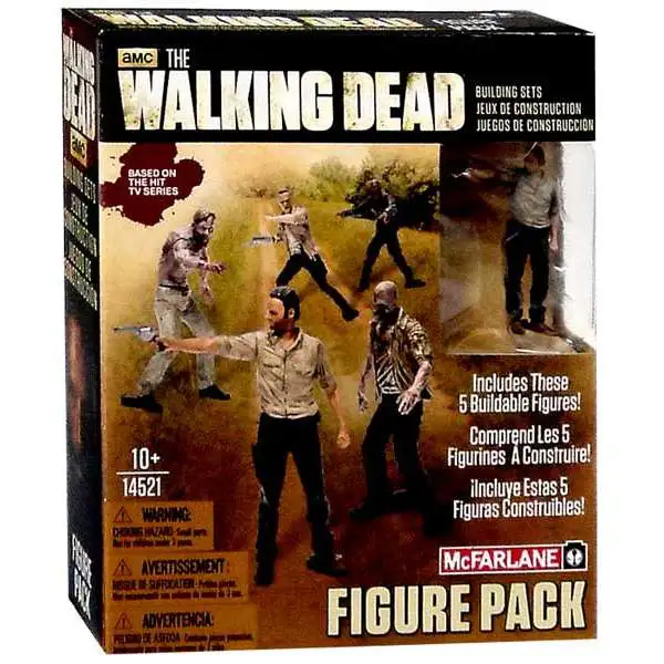 McFarlane Toys The Walking Dead Figure Pack Building Set #14521 [5 Buildable Figures!]