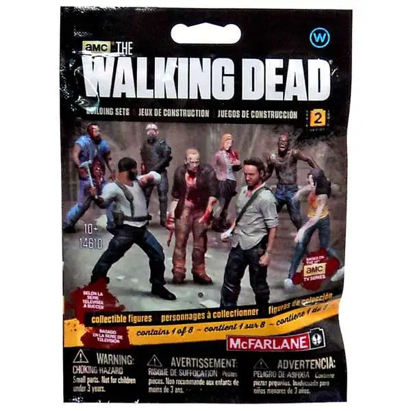 McFarlane Toys The Walking Dead Building Sets Series 2 Walking Dead Collectible Figures Mystery Pack #14610 [Walkers]