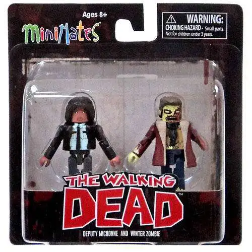 The Walking Dead Minimates Series 6 Deputy Michonne & Winter Zombie Minifigure 2-Pack