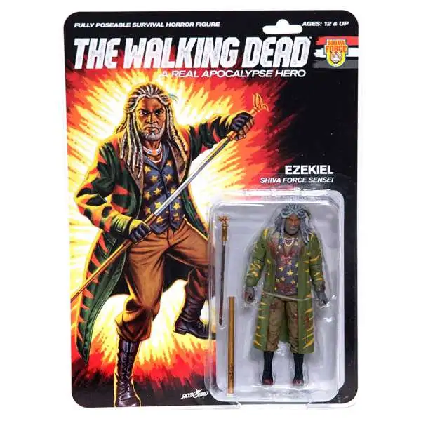 McFarlane Toys The Walking Dead Shiva Force Ezekiel Action Figure [Bloody]