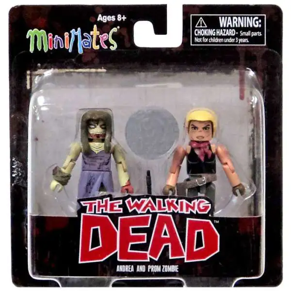The Walking Dead Comic Minimates Series 7 Andrea and Prom Zombie Exclusive Minifigure 2-Pack [Loose]