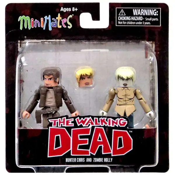 The Walking Dead Comic Minimates Series 7 Hunter Chris & Zombie Holly Minifigure 2-Pack