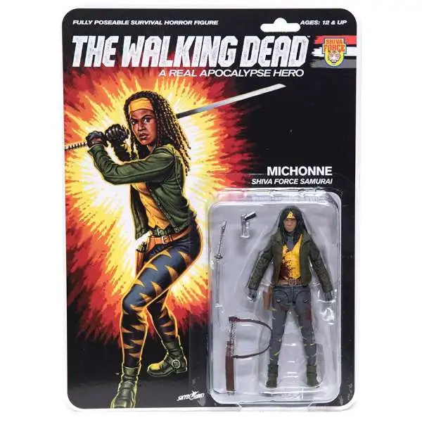 McFarlane Toys The Walking Dead Shiva Force Michonne Action Figure [Bloody]