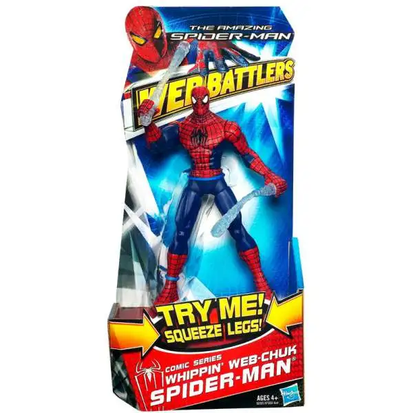 Marvel The Amazing Spider-Man Web Battlers Comic Series Spider-Man Action Figure [Whipping Web Chuk]