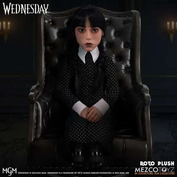 Living Dead Dolls MDS Wednesday Addams 18-Inch Roto Plush Doll