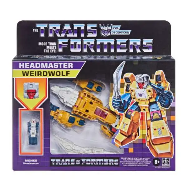 Transformers Generations Headmaster Weirdwolf with Monxo Deluxe Action Figure [G1 Inspired]