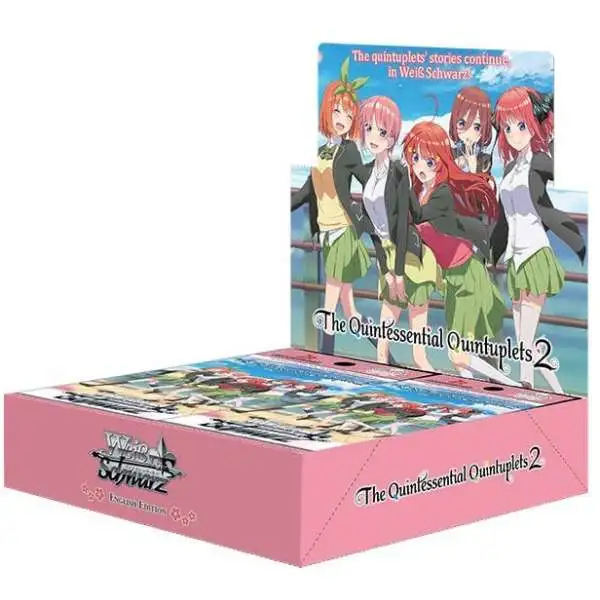 Weiss Schwarz Trading Card Game The Quintessential Quintuplets 2 Booster Box [16 Packs]