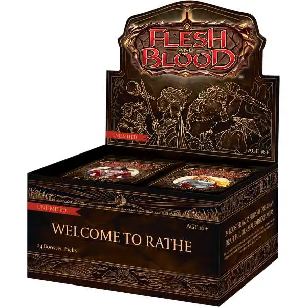 Flesh and Blood Trading Card Game Welcome to Rathe (Unlimited) Booster Box [24 Packs]
