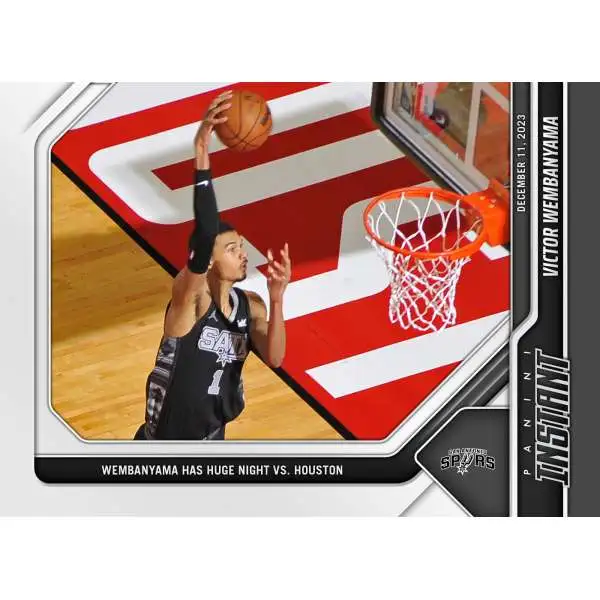 NBA San Antonio Spurs 2023-24 Instant Basketball Victor Wembanyama #156 [Rookie, Has Huge Night VS. Houston]