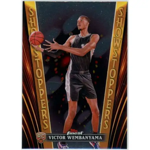Carte Victor Wembanyama - Topps Finest 2023-24 RC Damier Classée PSA 9