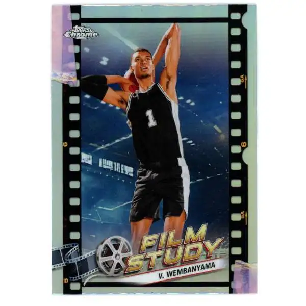 NBA San Antonio Spurs 2023-24 Topps Chrome Basketball Film Study Victor Wembanyama FS-13 [Rookie]