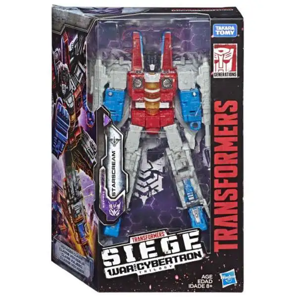 Transformers Generations Siege: War for Cybertron Trilogy Starscream Voyager Action Figure WFC-S24