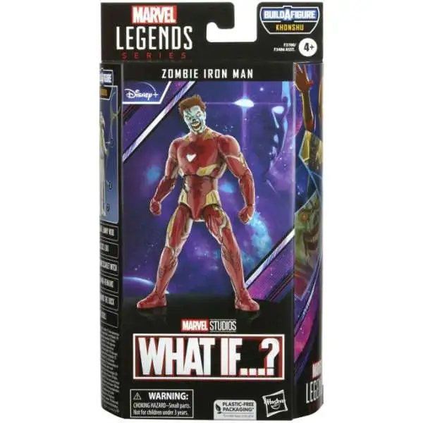 What If? Marvel Legends Khonshu Series Zombie Iron Man Action Figure [Damaged Package]