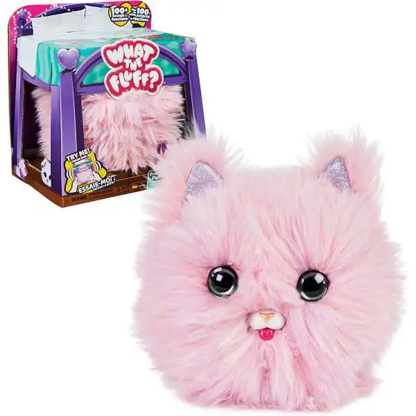 What the Fluff Pink 8-Inch Interactive Plush Pet