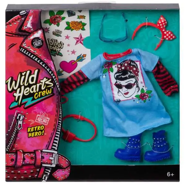Wild Hearts Crew Retro Hero! 8-Piece Accessory Set