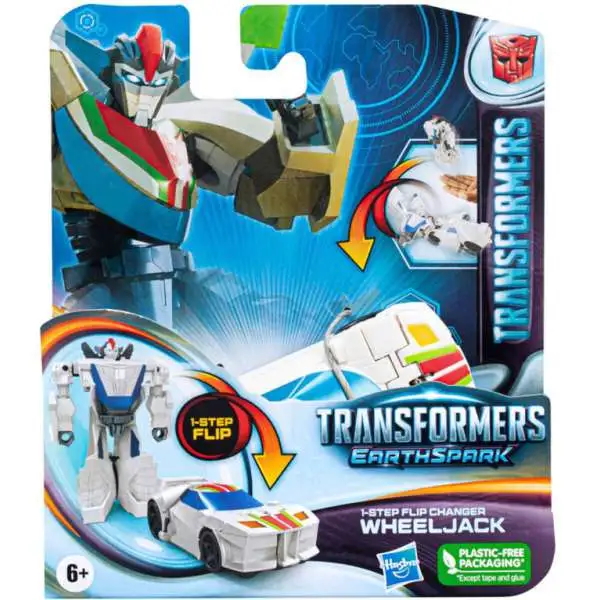 Transformers Earthspark 1 Step Flip Changer Wheeljack Action Figure