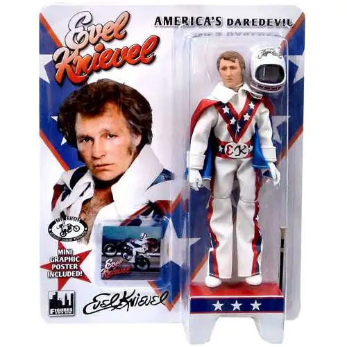 Evel Knievel Blue Jumpsuit Action Figure [White Jumpsuit]