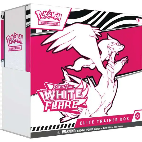 Pokemon Scarlet & Violet White Flare Elite Trainer Box [9 Booster Packs, 65 Card Sleeves & More]