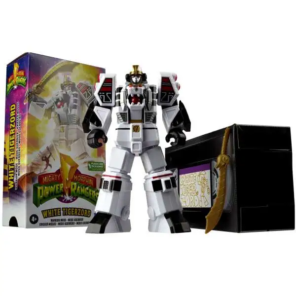 Power Rangers Mighty Morphin White Tigerzord Action Figure [Warrior Mode]