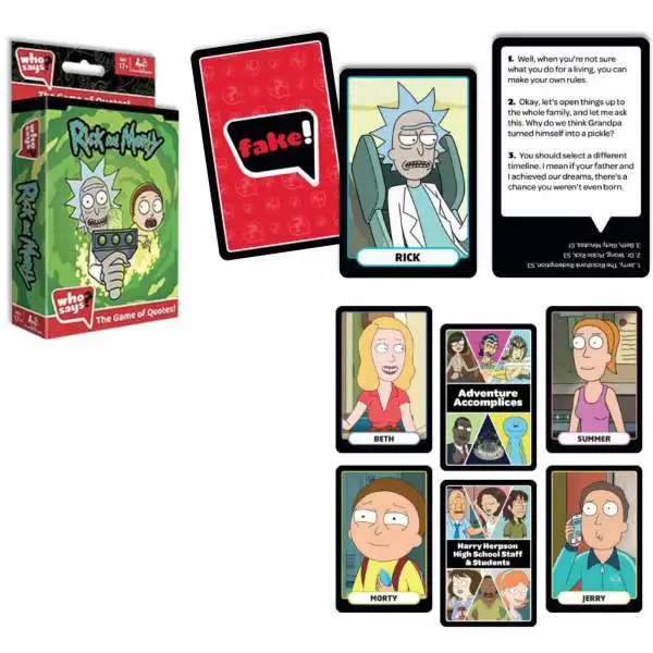 Who Says? Rick & Morty Card Game