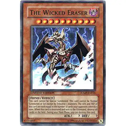 YuGiOh Shonen Jump Ultra Rare The Wicked Eraser JUMP-EN016