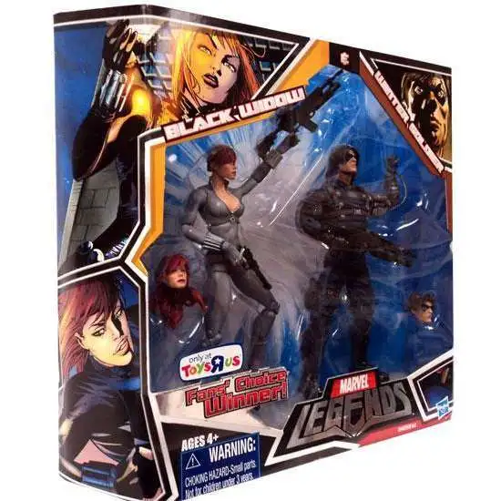 Marvel Legends Fan's Choice Black Widow [Gray Costume] & Winter Soldier Exclusive Action Figure 2-Pack [Gray Costume]