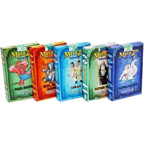 MetaZoo Trading Card Game Cryptid Nation Wilderness Set of 5 Theme Decks [1st Edition]