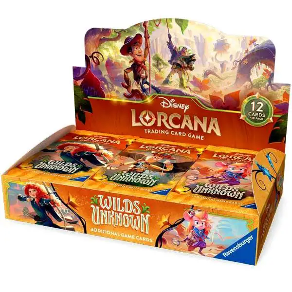 Disney Lorcana Trading Card Game Wilds Unknown Booster Box [24 Packs]