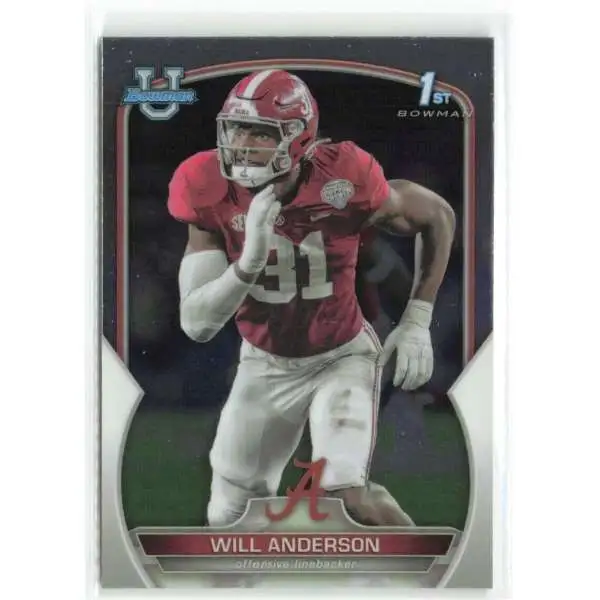 NFL 2022 Bowman Chrome University Will Anderson Jr. #52 [1st Bowman]