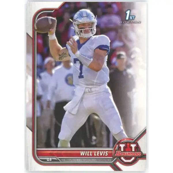 NFL Topps 2022 Bowman University Will Levis #52 [Pre-Rookie 1st Bowman]