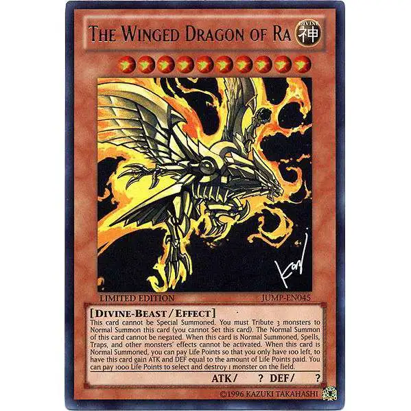 YuGiOh Shonen Jump Ultra Rare Winged Dragon of Ra JUMP-EN045