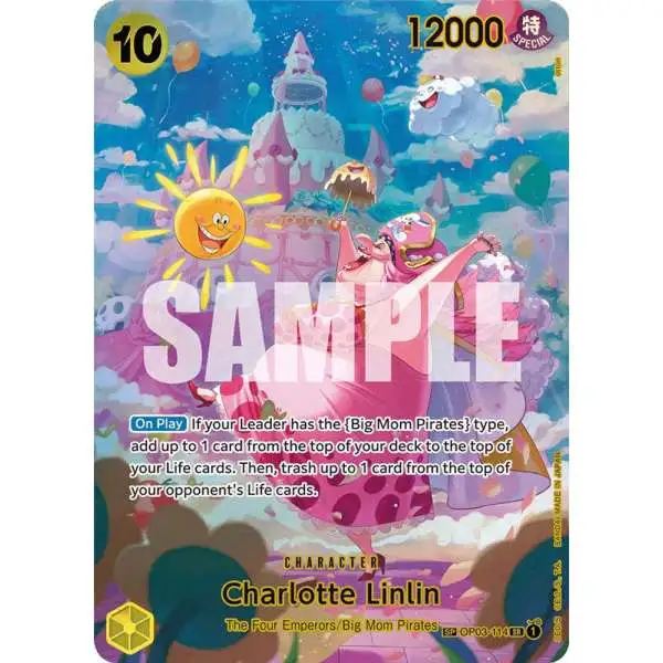 One Piece Trading Card Game Wings of the Captain Super Rare Charlotte Linlin OP03-114 [SP]