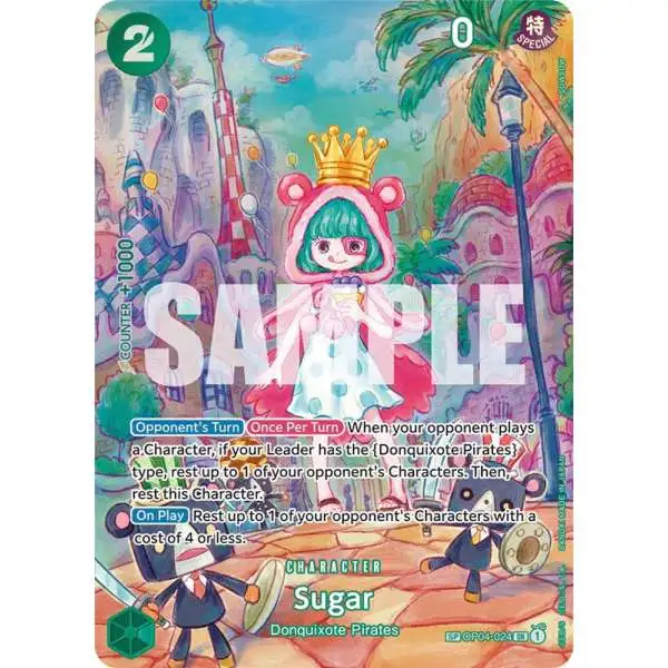 One Piece Trading Card Game Wings of the Captain Super Rare Sugar OP04-024 [SP]